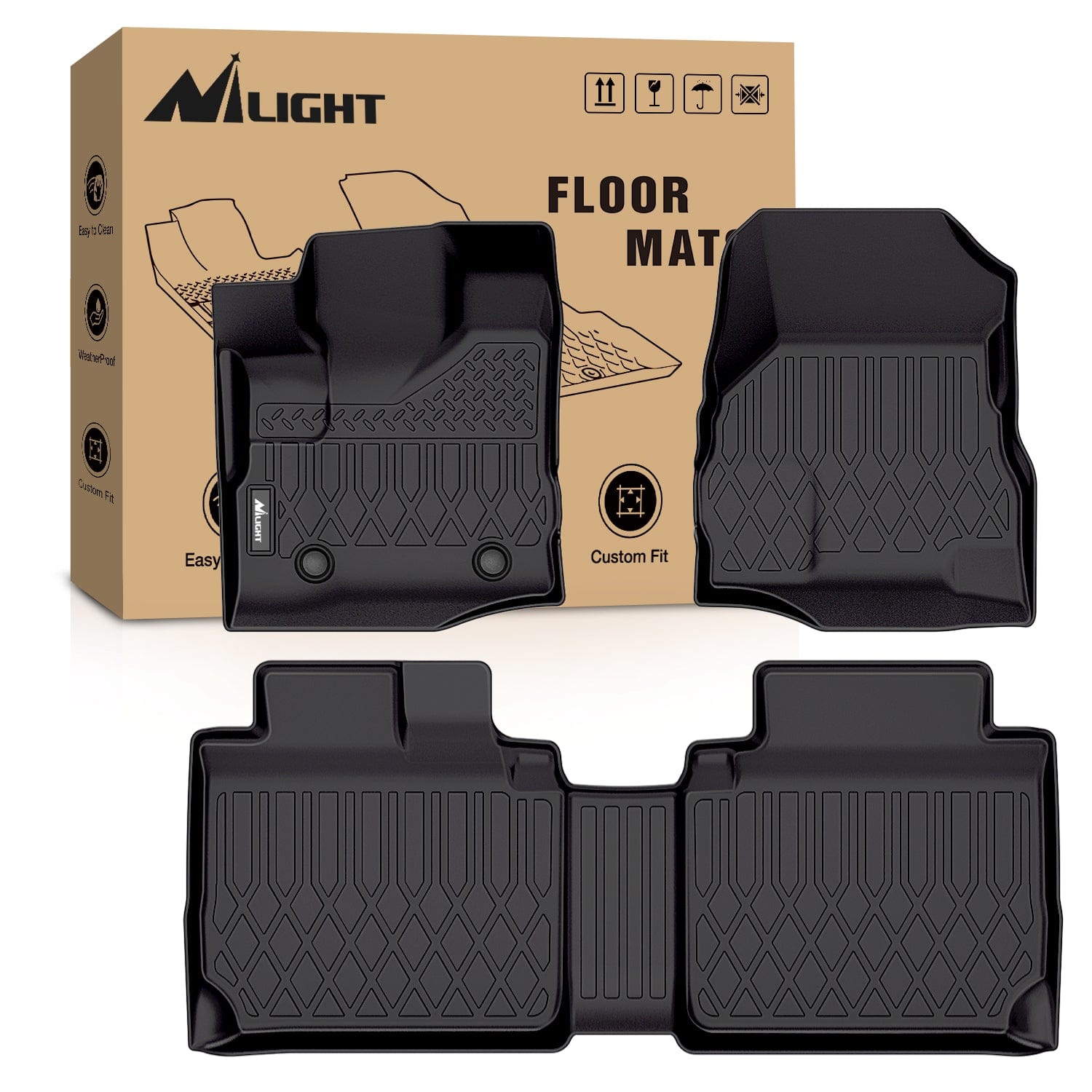 2010 2011 2012 2013 2014 2015 2016 2017 Chevy Equinox / GMC Terrain TPE Floor Mats