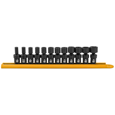 GearWrench 84905 12 Pc 1/4in Metric Impact Socket Set