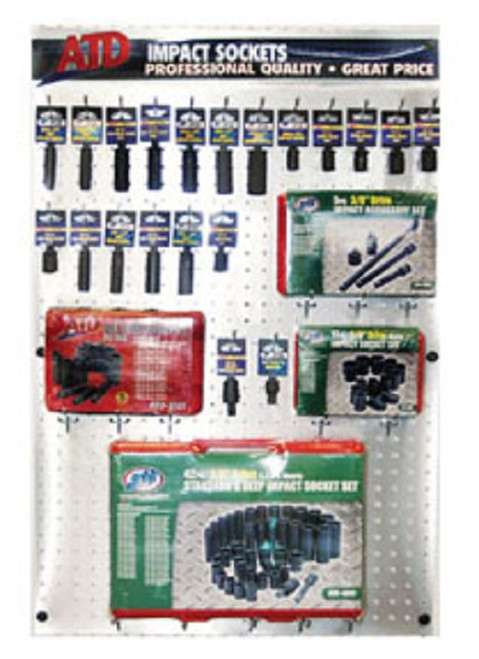ATD Tools 3/8" Dr Popular Impact Socket Display Fixture & Product Drop