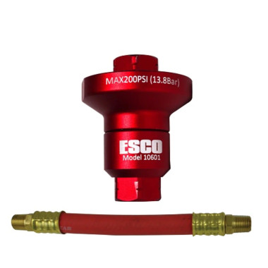 Esco 10601K Air Pressure Reducer With 6" Whip Hose For Air/Hydraulic Equipment