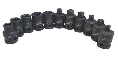 ATD Tools 11 Pc. 3/8" Dr. 4 Point SAE Pipe Plug Impact Socket Set