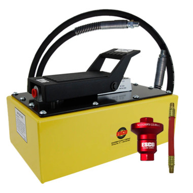 Esco 10593 Pump, Air/Hydraulic, 5 Quart Kit (Contains 10592, 10610 Hose And 10601K Reducer Kit)