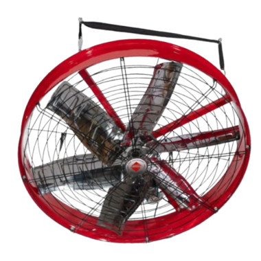 Lanair AirFocus 59 In Variable Speed Direction Wall / Ceiling Mount. 220V Red Foils