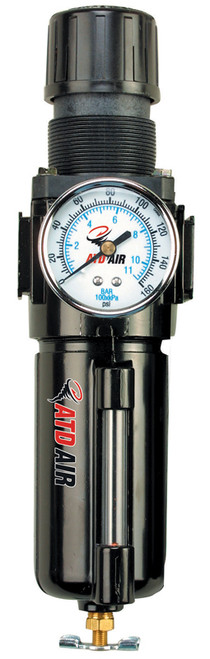 ATD Tools Metal Filter, Regulator and Gauge Combination Unit with Manual Drain