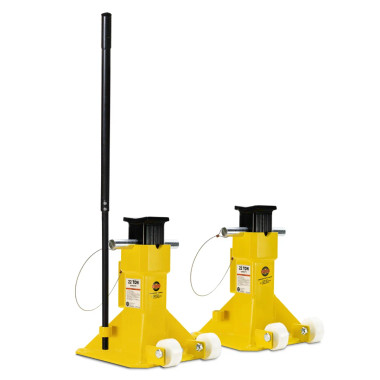 Esco 10459 Jack Stand (Pair) 22 Ton Maximum Capacity (Each) W/ Wheels