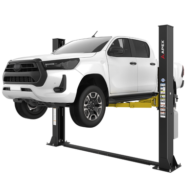 APEX AL9LC Two Post Car Lift 9,000 Lbs Capacity Floorplate