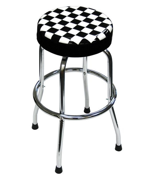 ATD Tools Shop Stool with Checker Design