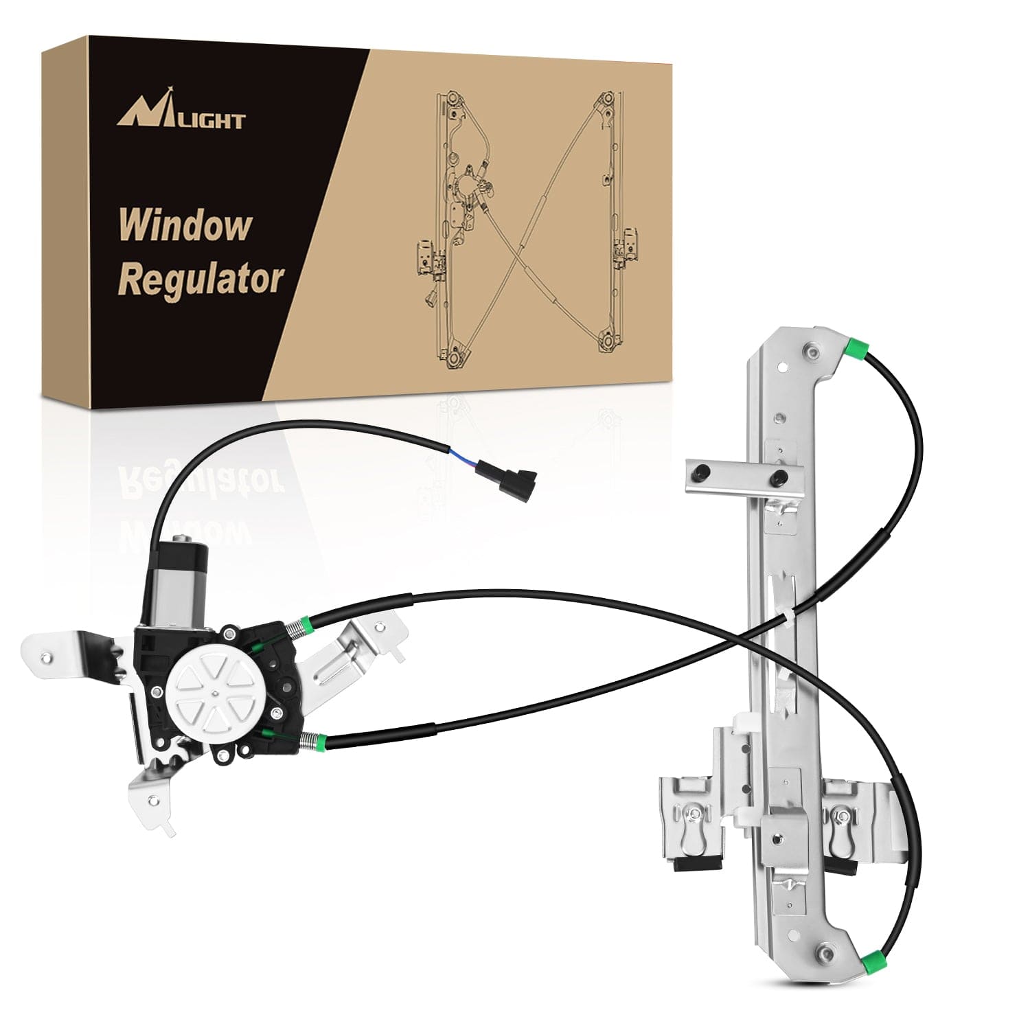 Power Window Regulator with Motor Rear Driver Side,Compatible with Cadillac Escalade/Chevy Tahoe/GMC Yukon 2002 2003 2004 2005 2006,Rear Left,748-228