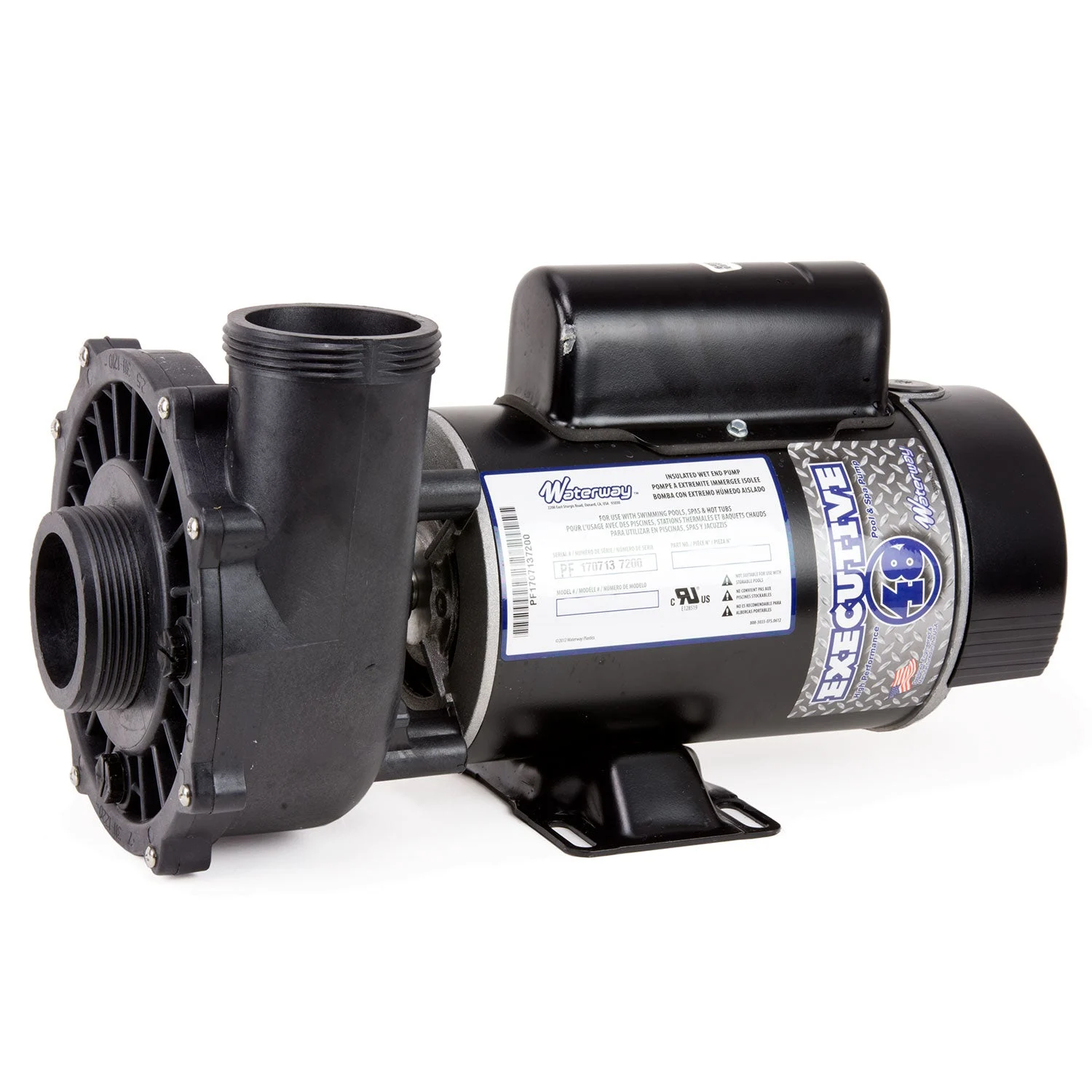 2 HP Waterway Executive Spa Pump: 2″ in/out 240V