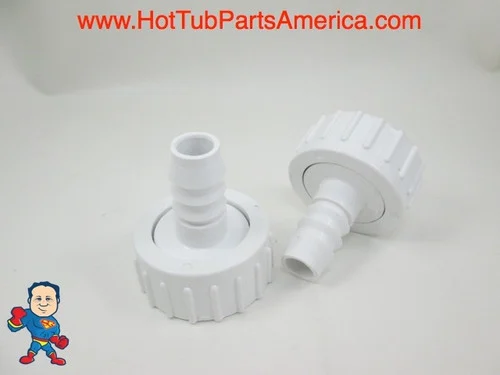 2-Pack Spa Pump Union 1″ FTB x 3/4″ Barb with O-Ring – Tiny Might Compatible
