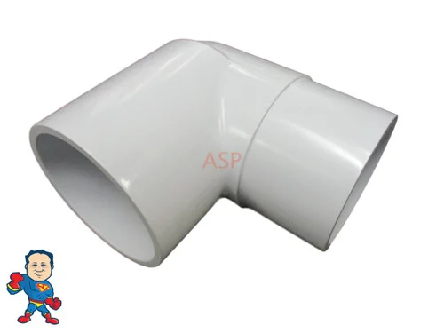 2″ Street x 2″ Slip 90° Elbow PVC Fitting for Hot Tub Spa Plumbing