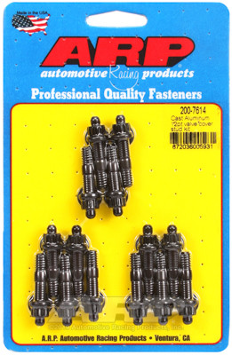 ARP 200-7614 Valve Cover Stud Kit - Black - 12PT Head - 14pc - 1.500" OAL