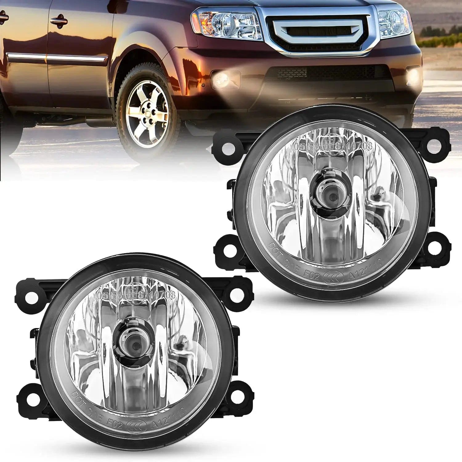 2005-2016 Ford 2005-2015 Lincoln 2010 2011 2012 2013 2014 2015 Honda 2010 2011 2012 2013 2014 2015 2016 Acura 2005-2015 Nissan 2010-2016 Subaru 2009 2010 2012 2013 Suzuki Fog Light Assembly