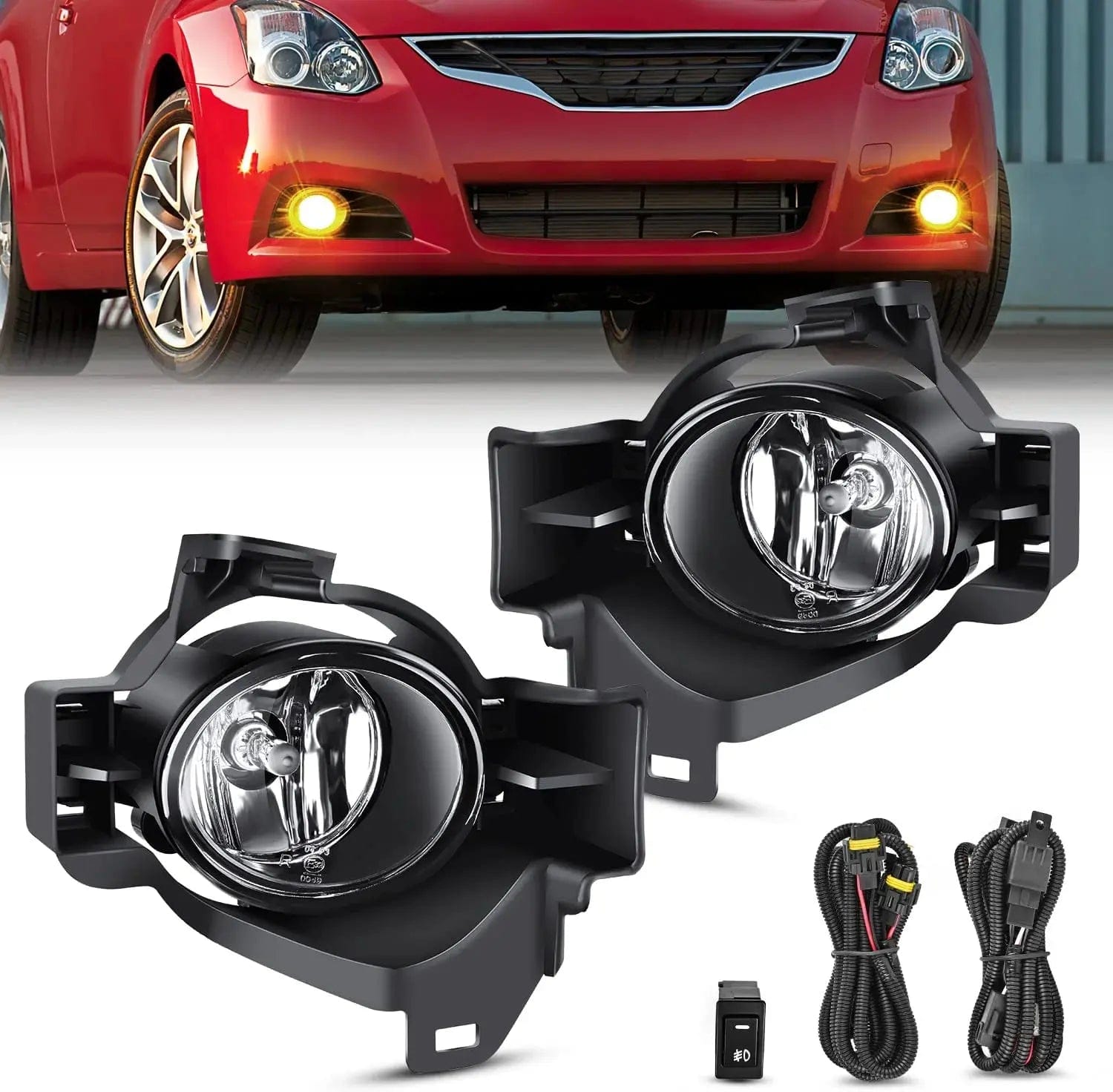 2010 2011 2012 Nissan Altima Fog Light Assembly Clear Lens