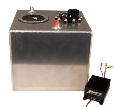 Aeromotive 19303 Fuel Cell with Integrated Brushless 3.5 GPM In-Tank Fuel Pump Module, True Variable Speed Controller & 90 Degree Pre-Pump Fuel Filter Outlet 6 Gallon