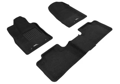 3D MAXpider L1DG01304709 Elegant Perfect Fit Carpet Front & Rear Floor Liners for 13-25 Durango 5 Seat with Dual Retention Posts