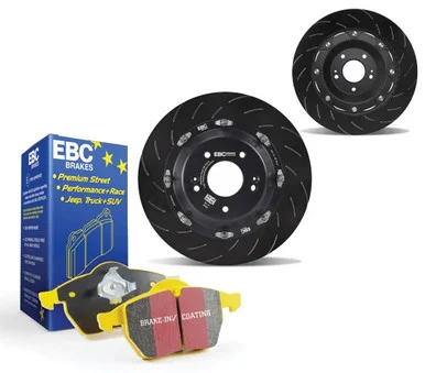 EBC S26KF1031 S26K Yellowstuff Pad & Two-Piece Floating Rotor Front Kit for 12-21 Jeep Grand Cherokee SRT8 6.4L, SRT 392 & 18-24 Durango SRT 392