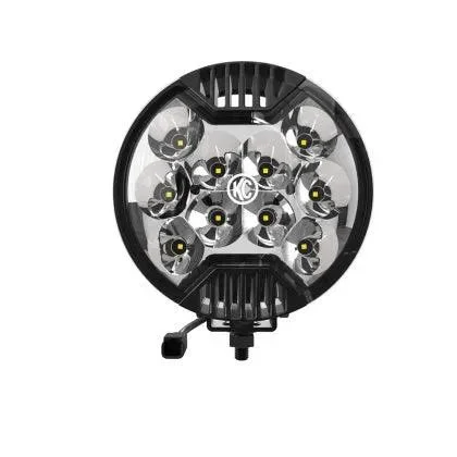 KC HiLiTES SlimLite 6in. LED Light 50w Spot Beam (Single) – Black