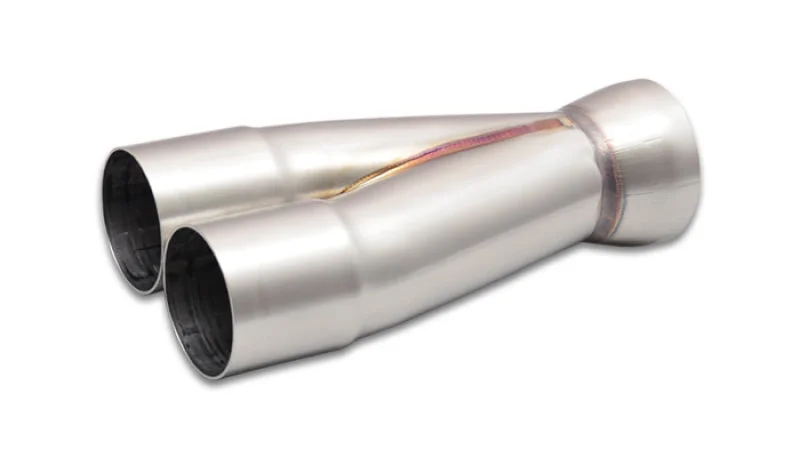 Vibrant 2-1 SS Merge Collectors (2in Inlet Slipover ID 2-1/2in Outlet OD) – Sold Individually