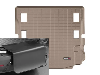 WeatherTech 411057SK Cargo Liner Tan with Bumper Protector for 07-14 Jeep Wrangler JK 2 Door