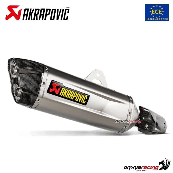 S-Y7SO5-HGJT Terminale scarico Akrapovic omologato titanio Yamaha Tenere 700 2021-2025