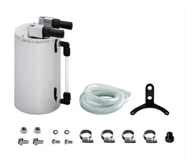 Mishimoto MMOCC-LA Aluminum Oil Catch Can Large Silver