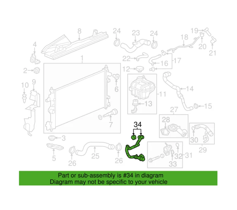 Genuine Saab 22798138 – Engine Coolant Pipe
