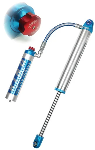 King Shocks PR2518-SS-AI 2.5 Performance Racing Smoothie Shock with Remote Reservoir, IBP & Compression Adjuster 18″ Stroke