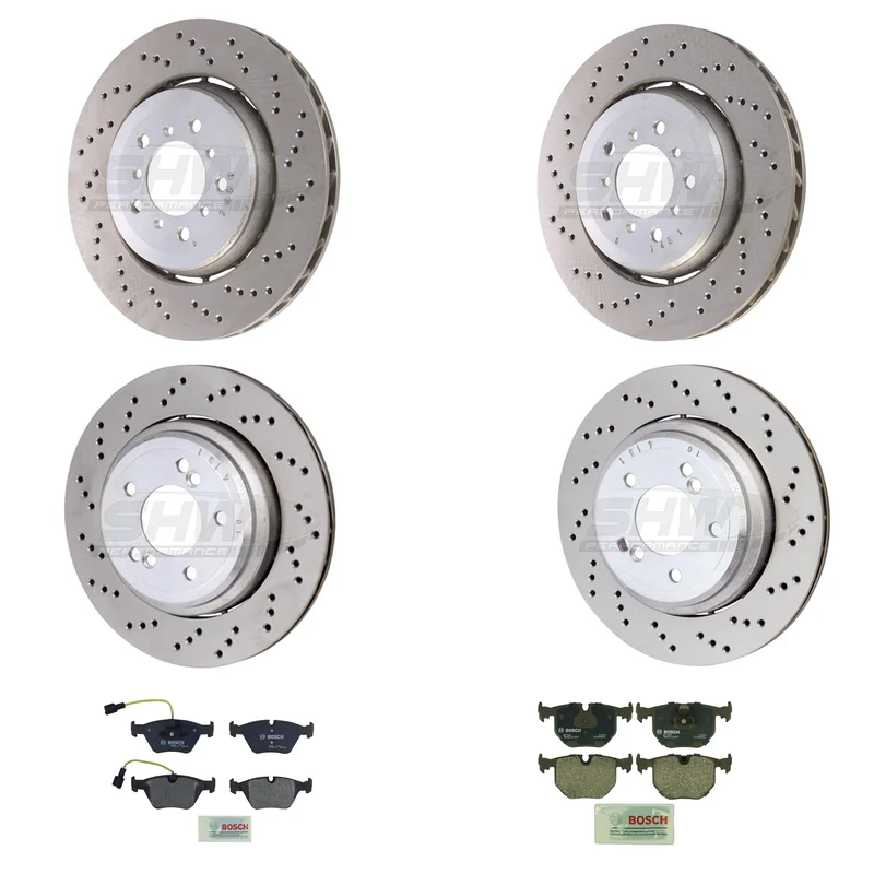 SHW Performance 5228790 – Disc Brake Pad and Rotor Kit (Front and Rear)