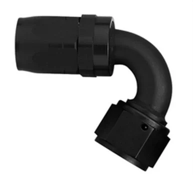 #6 120 Degree Hose End Black