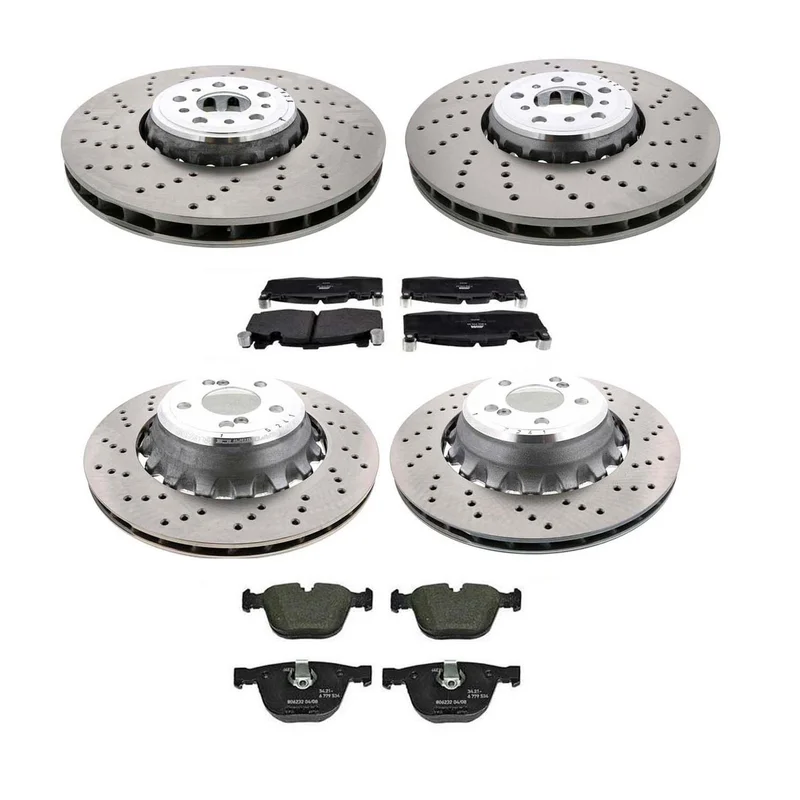 SHW Performance 4211045 – Disc Brake Pad and Rotor Kit (Front and Rear)