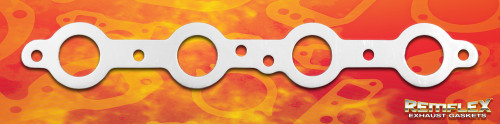 Remflex 2048 Exhaust Header Gasket - GM LS Engines 1-1/2" Weld Bead Round Port