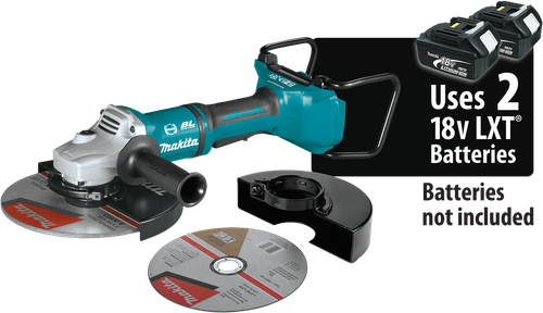 36V (18V X2) LXT™ Brushless 9" Paddle Switch Cut-Off/Angle Grinder, with Electric Brake, Tool Only, XAG13Z1