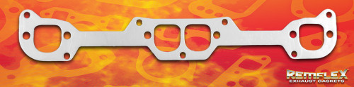 Remflex 2053 Exhaust Header Gasket Small Block Chevy Adapter Flange Stahl D-Port