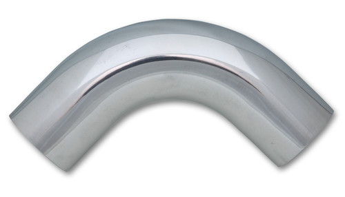 Vibrant 2178 90 Degree Air Intake Tube 6061 Polished Aluminum - 2.5" - 3" Legs
