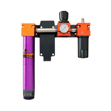 Tsunami Filtration Package #2 - 120 SCFM water separator with regulator and lubricator (F/R/L - filter /regulator / lubricator)