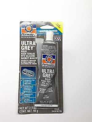 Permatex 82194 Ultra Grey Rigid High Torque Gasket Maker 3.35oz-GET ONE FREE