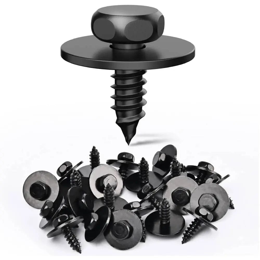25 Pcs Head 7.8mm Hole 4.8mm Engine Shields Splash Guard Bumper Hex Head Sems Screws 07-14-7-129-160 For BMW 128i 135i 228i 228iX 230i 525i 525xi 528i 528xi