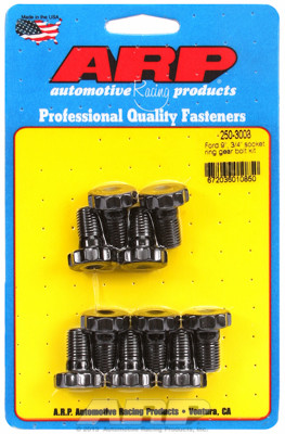 ARP 250-3003 Ring Gear Bolts - Ford 9" & 8.8" - 7/16" - 0.750" Underhead Length