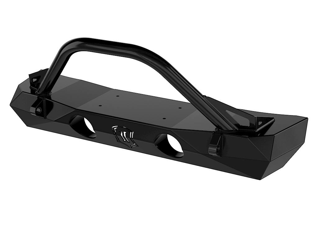 ICON Impact Series Offroad Armor 25164 18-UP JEEP JL / 20-UP JT PRO SERIES FRONT BUMPER W/ BAR & TABS