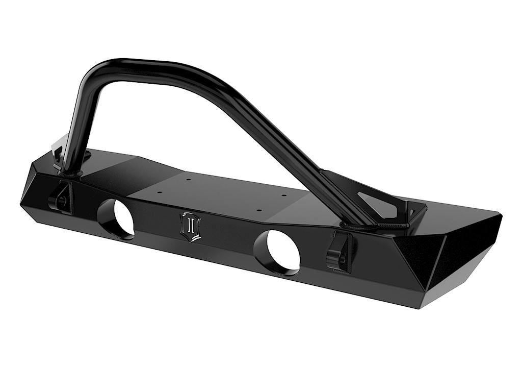 ICON Impact Series Offroad Armor 25212 Pro Series Front Bumper with Bar & Tabs