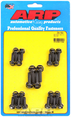 ARP 254-1804 Oil Pan Bolt Kit - Small Block Ford 302/351W Hex Head - Black Oxide