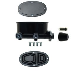 MBM Oval Black Aluminum Black Master Cylinder (Disc/ Drum)