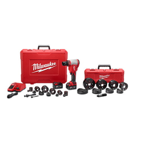 M18" FORCE LOGIC™ 10T Knockout Tool 1/2" - 4" Kit