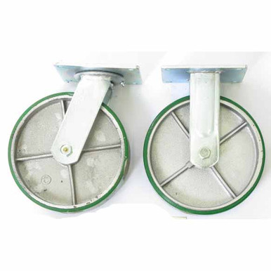 Wesco 8 IN x 2 IN Polyurethane Caster Set