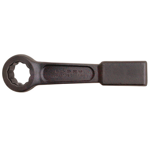 URREA 12-Point Striking Wrench - 2-1/2" Black Flat Strike Wrench with Straight P