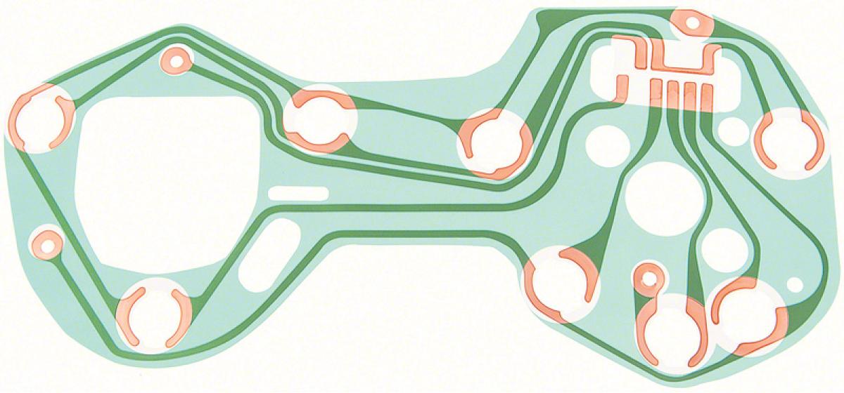 1968 Chevy Camaro, Printed Circuit, with Tic-Toc-Tachometer
