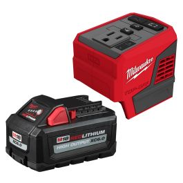M18 18-Volt 175-Watt Lithium-Ion Powered Compact Inverter with 6.0 Ah Battery