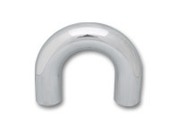 Vibrant 2864 180 Degree U-Bend Air Intake Tube 6061 Polished Aluminum - 1.75"