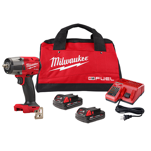 M18 FUEL 3/8 Mid-Torque Impact Wrench w/ Friction Ring CP2.0 Kit